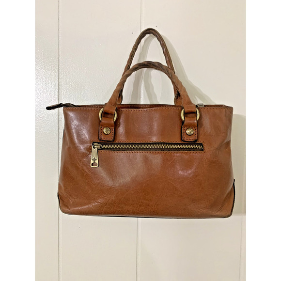 Patricia Nash Angela Laser Cut Satchel Leather Handbag Tan Brown Western - Picture 2 of 8